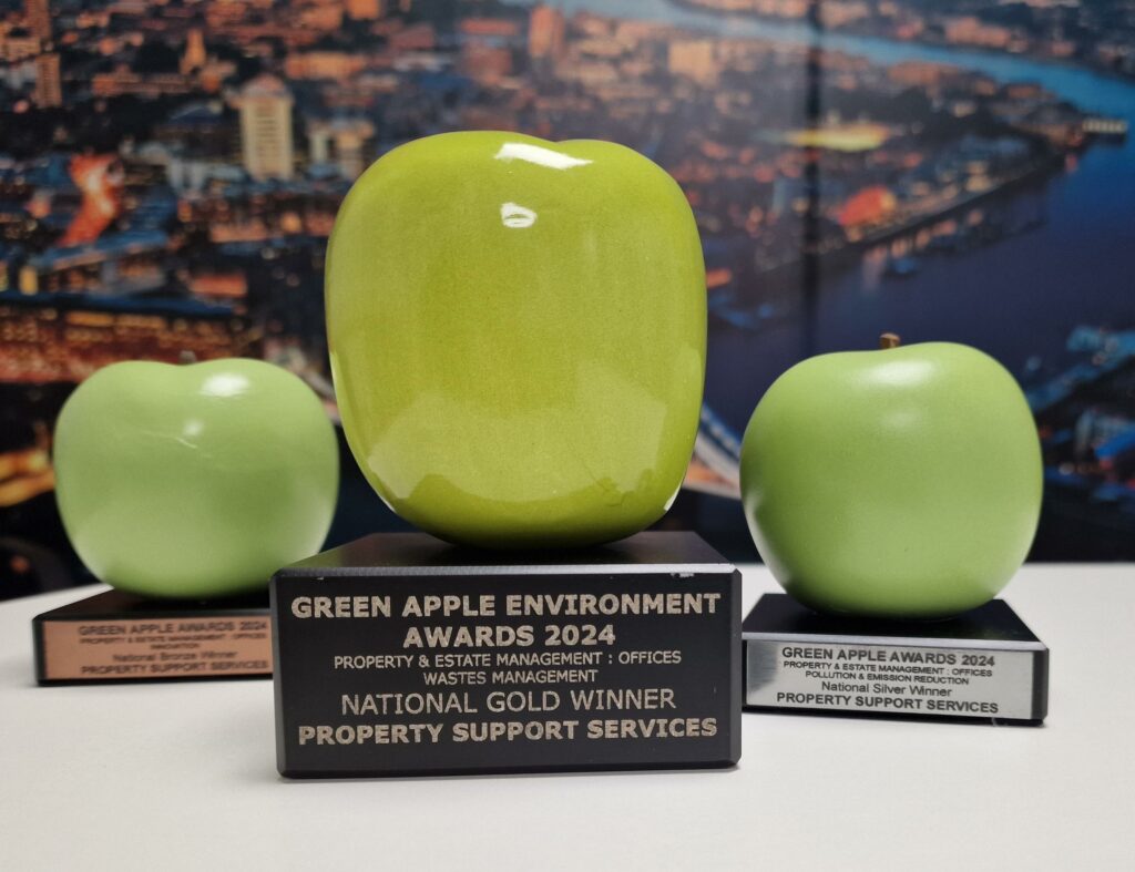 We were delighted to accept three Green Apple Awards this week for 30 Broadwick Street.